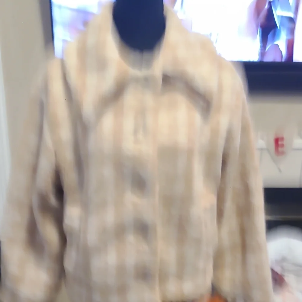 Blu Pepper Cream and Tan Teddy Jacket - Picture 3 of 7